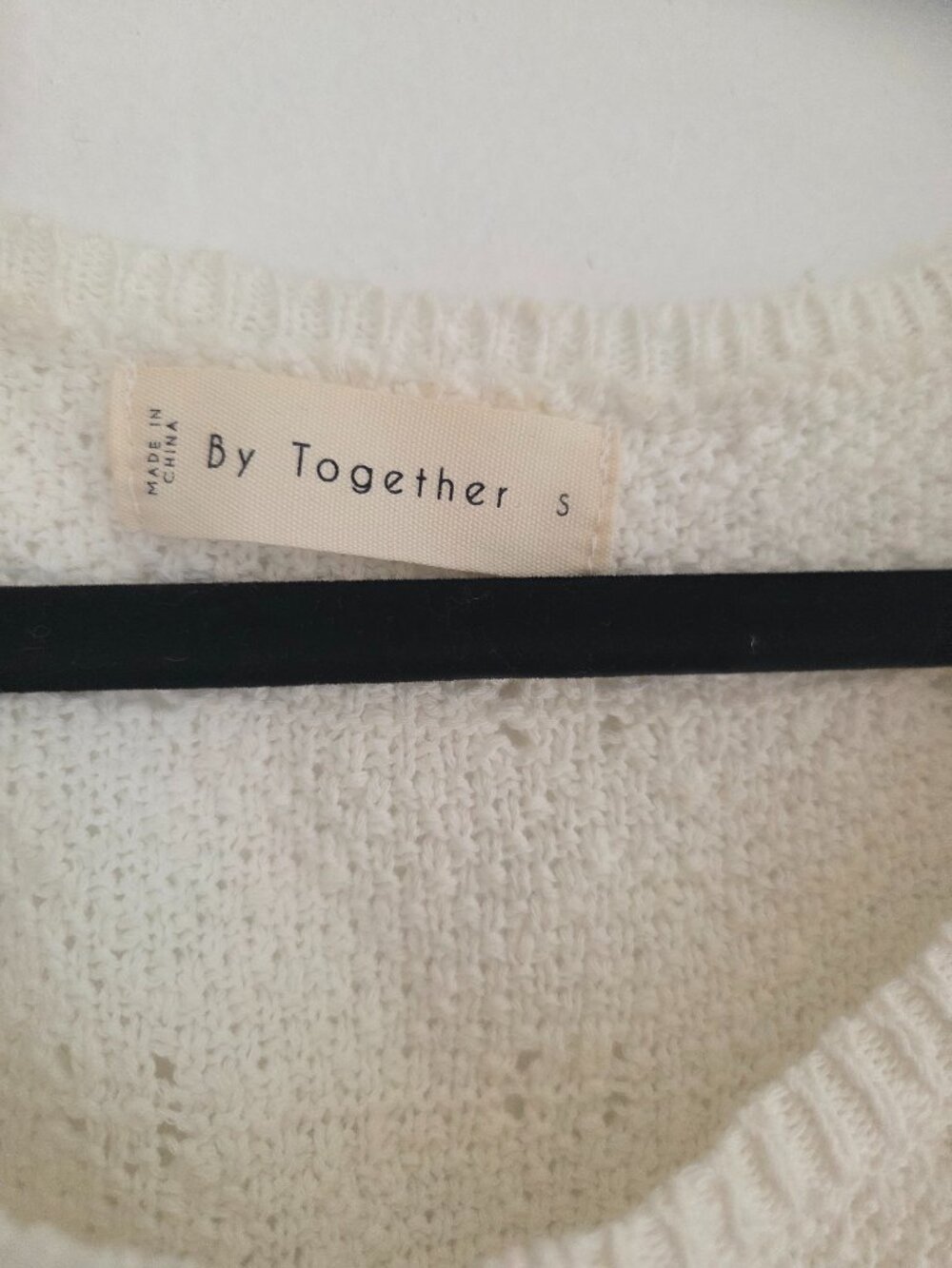 Knit cream top - Size S